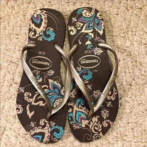 NWOT Havaianas Slim Flip Flops 37/38